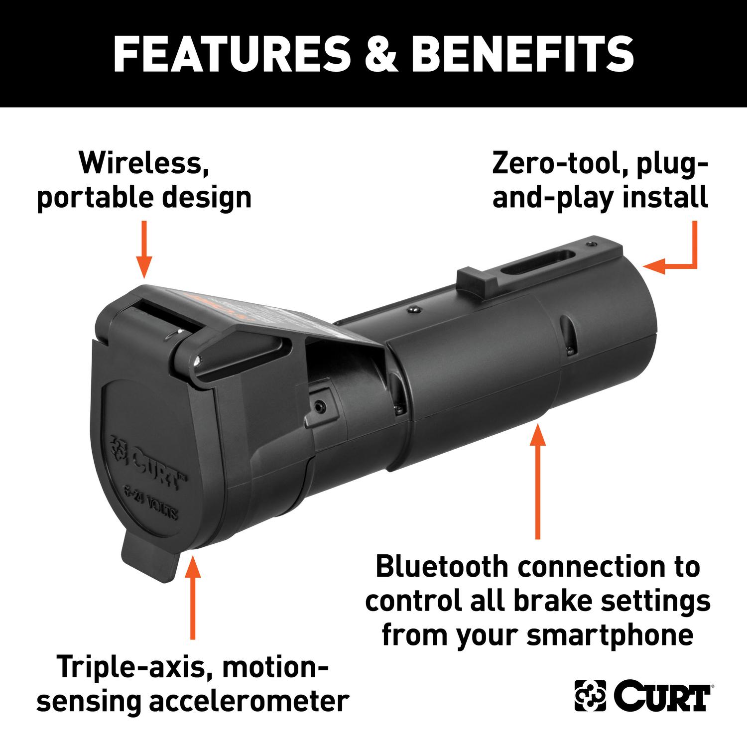CURT Echo 7 Way Brake Control Connector 6.63 in.