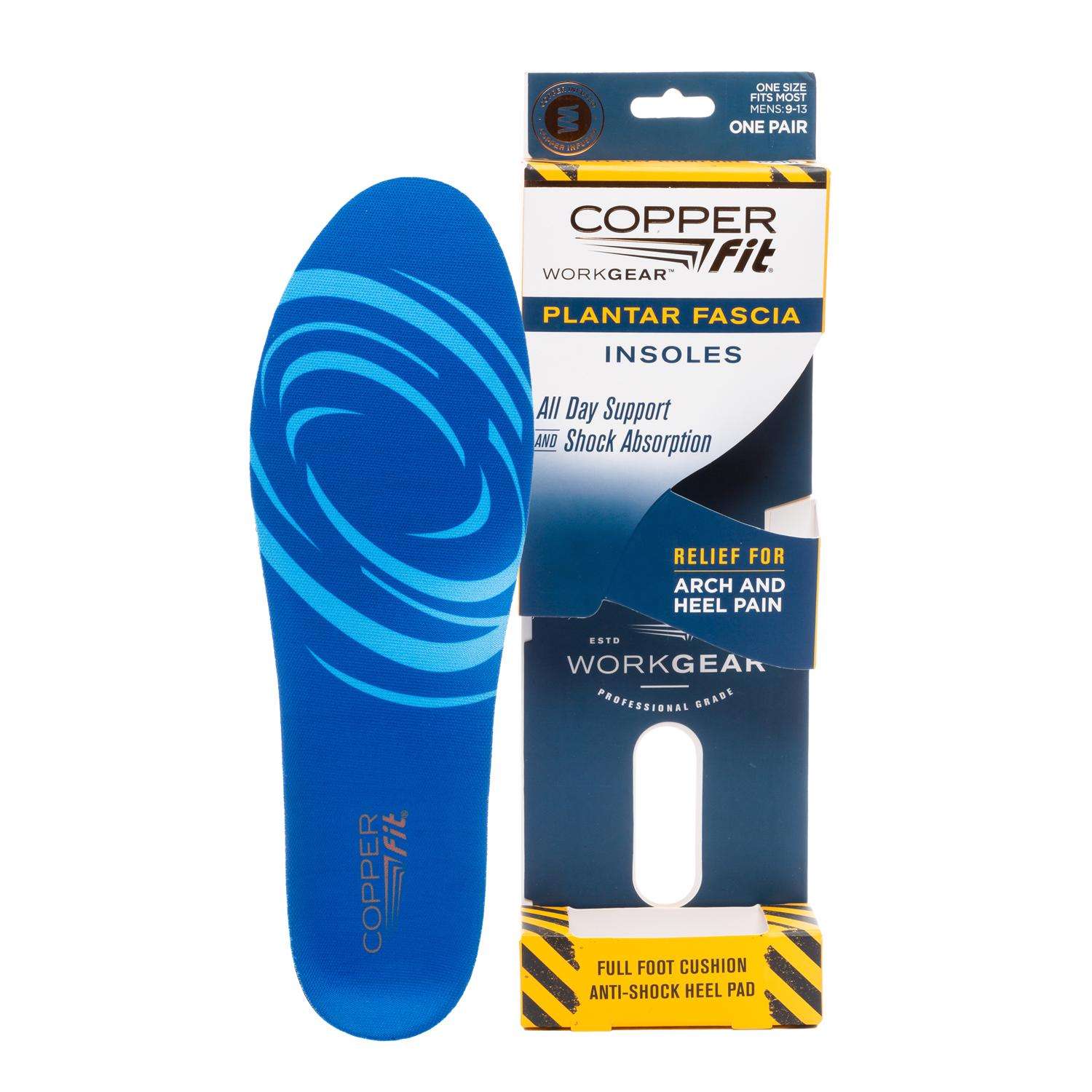 Copper Fit Workgear Men's Insole One Size Fits All Blue - Ace Hardware