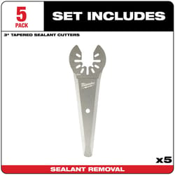 Milwaukee Open-Lok 4.17 in. L Stainless Steel Tapered Sealant Cutter 5 pk