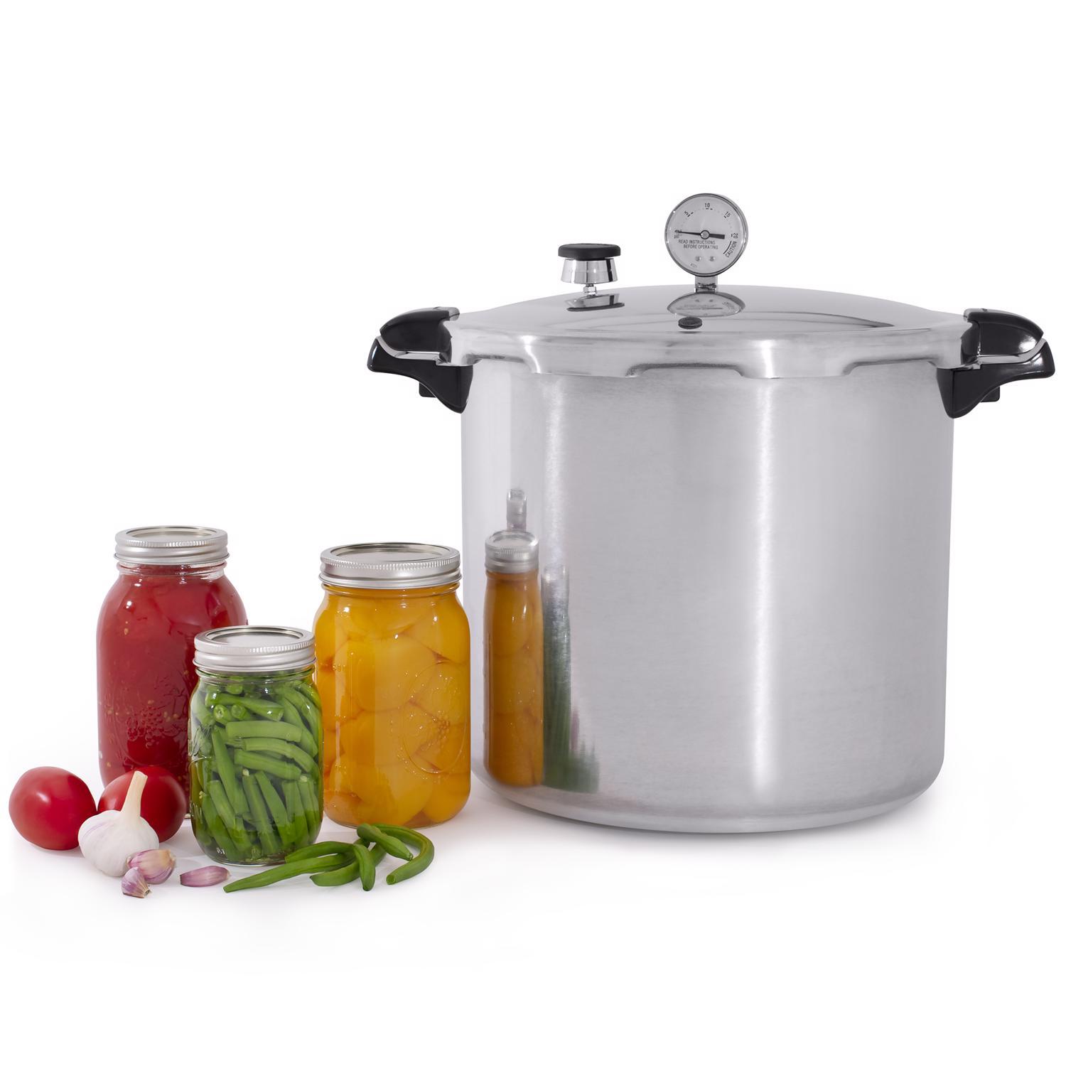 Stainless Steel 23 Quart Pressure Canner Presto Presto Brushed