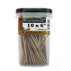 Big Timber No. 10 X 6 in. L Star Bronze Wood Screws 5 lb 160 pk