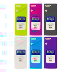 Bazic Products Brights Edition 7.76 in. H X 1.18 in. W X 3.15 in. D Pencil Case Assorted
