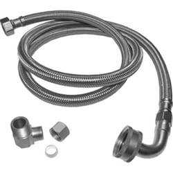 Plumb Pak 3/8 in. Compression in. X 3/8 in. D MIP 72 ft. Stainless Steel Dishwasher Supply Line