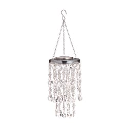 Glitzhome White Acrylic 18.75 in. H X 5.5 in. L X 5.5 in. W Chime Wall Hanging Decor