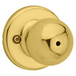 Kwikset Polo Polished Brass Passage Door Knob Right or Left Handed