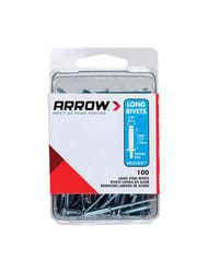 Arrow 1/8 in. D X 1/2 in. Steel Rivets Silver 100 pk