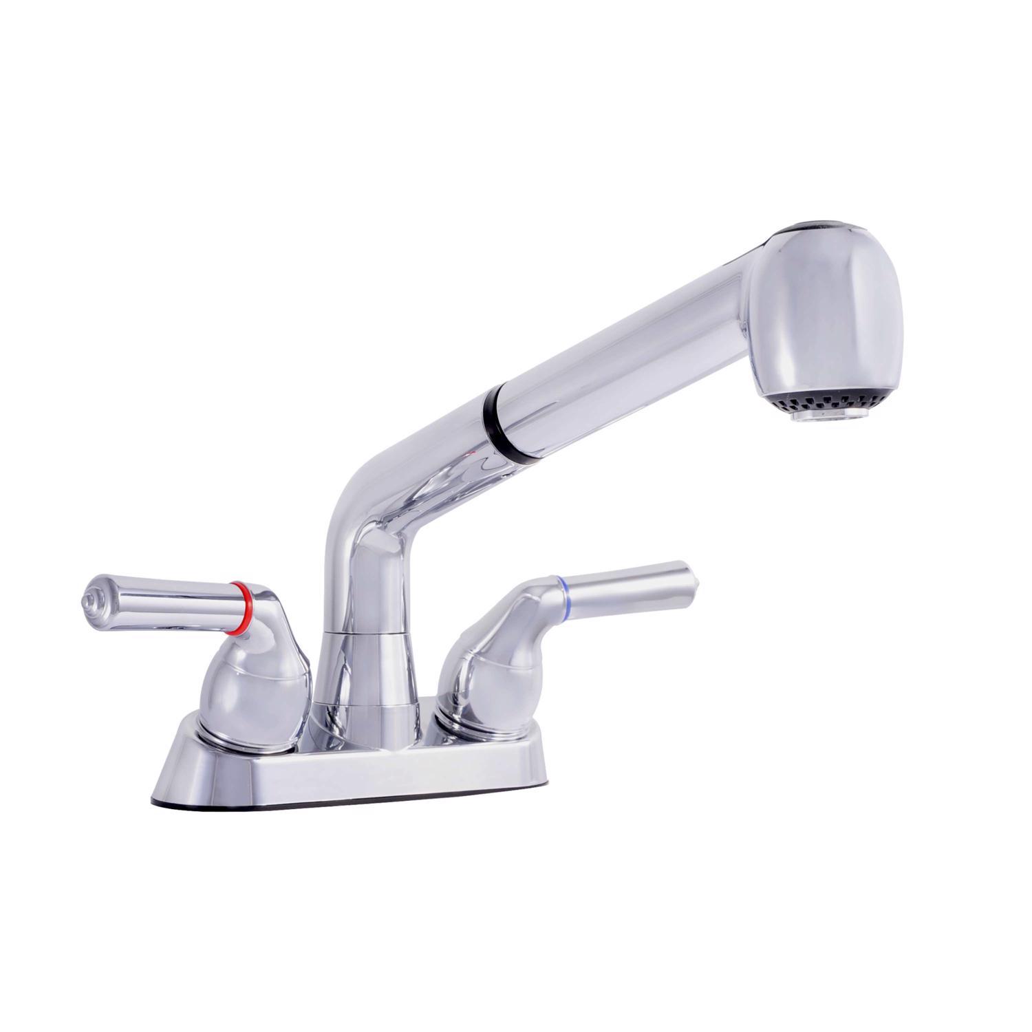 LDR Chrome Pull-Down Bathroom Sink Faucet 4 in. - 012 52445CP - Plumbing Fixtures  sku 012 52445CP