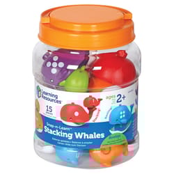 Learning Resources Snap-n-Learn Stacking Whales Assorted 15 pc