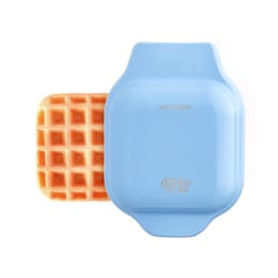 Rise by Dash 7 in. Blue Waffle Maker