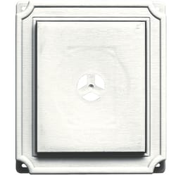 Builders Edge 8 in. H X 8.5 in. W X 1-1/2 in. L Prefinished White Vinyl Mounting Block