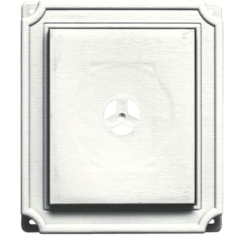 Builders Edge 8 in. H X 1-5/8 in. L Prefinished White Copolymer Mounting Block Builders Edge 8 in. H X 1-5/8 in. L Prefinished White Copolymer Mounting Block