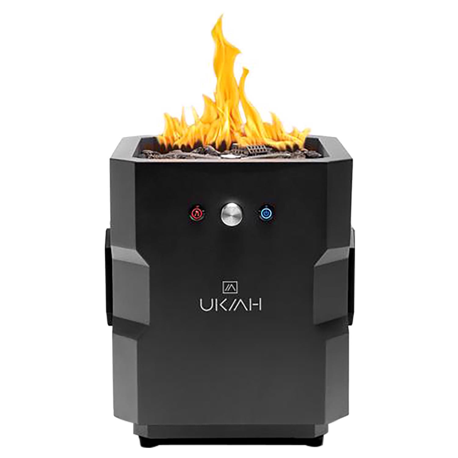 ①UniFirePits ②Uni-Plate FRIDAY CAMP Ukiah Tailgater II 15.25 in. W Steel Outdoor Square Propane
