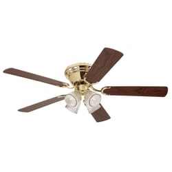 Westinghouse Contempra IV 52 in. Polished Brass Brown LED Indoor Ceiling Fan