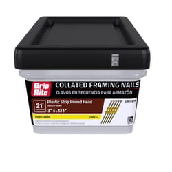 Grip-Rite 3 in. L X 10 Ga. Angled Strip Brite Framing Nails 21 deg 1000 pk