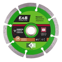 Exchange-A-Blade 4-1/2 in. D X 5/8 and 7/8 in. Diamond Segmented Rim Diamond Saw Blade 1 pk