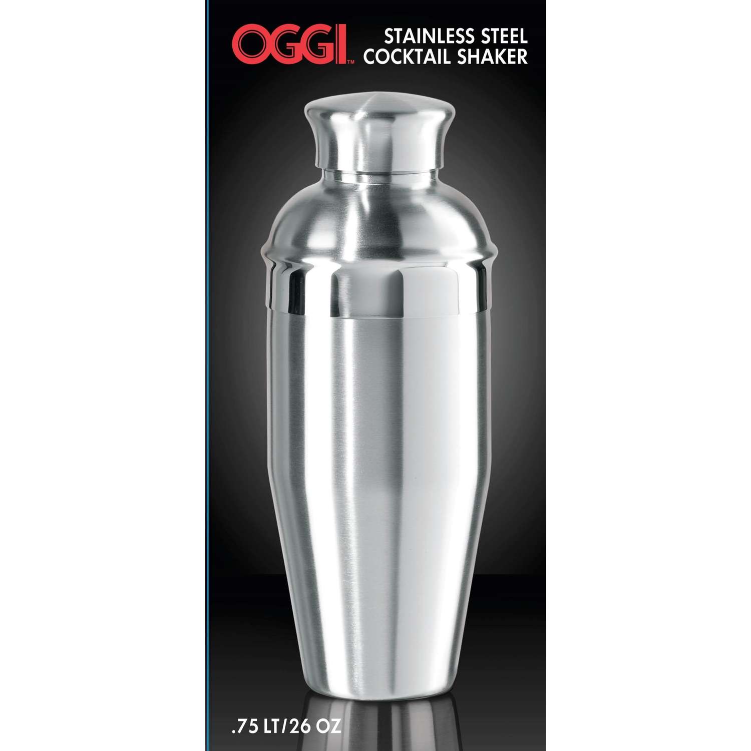 Stainless Steel Spin & Select Cocktail Shaker with Mixed Drink Recipes