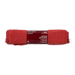 ACE Red Cotton Shop Towels 13 in. W X 15 in. L 12 pk