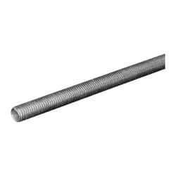 SteelWorks 1/2 in. D X 36 in. L Low Carbon Steel Threaded Rod