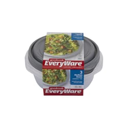 Good Cook EveryWare 5 cups Clear Food Storage Container Set 3 pk