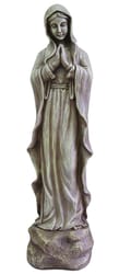 Le Power Polyresin Madonna 25-5/16 in. Outdoor Statue