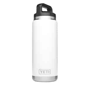 YETI  Rambler  White  Stainless Steel  Beverage Bottle  BPA Free 26 oz. 