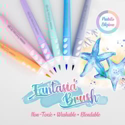 Bazic Products Assorted Brush Washable Marker 6 pk