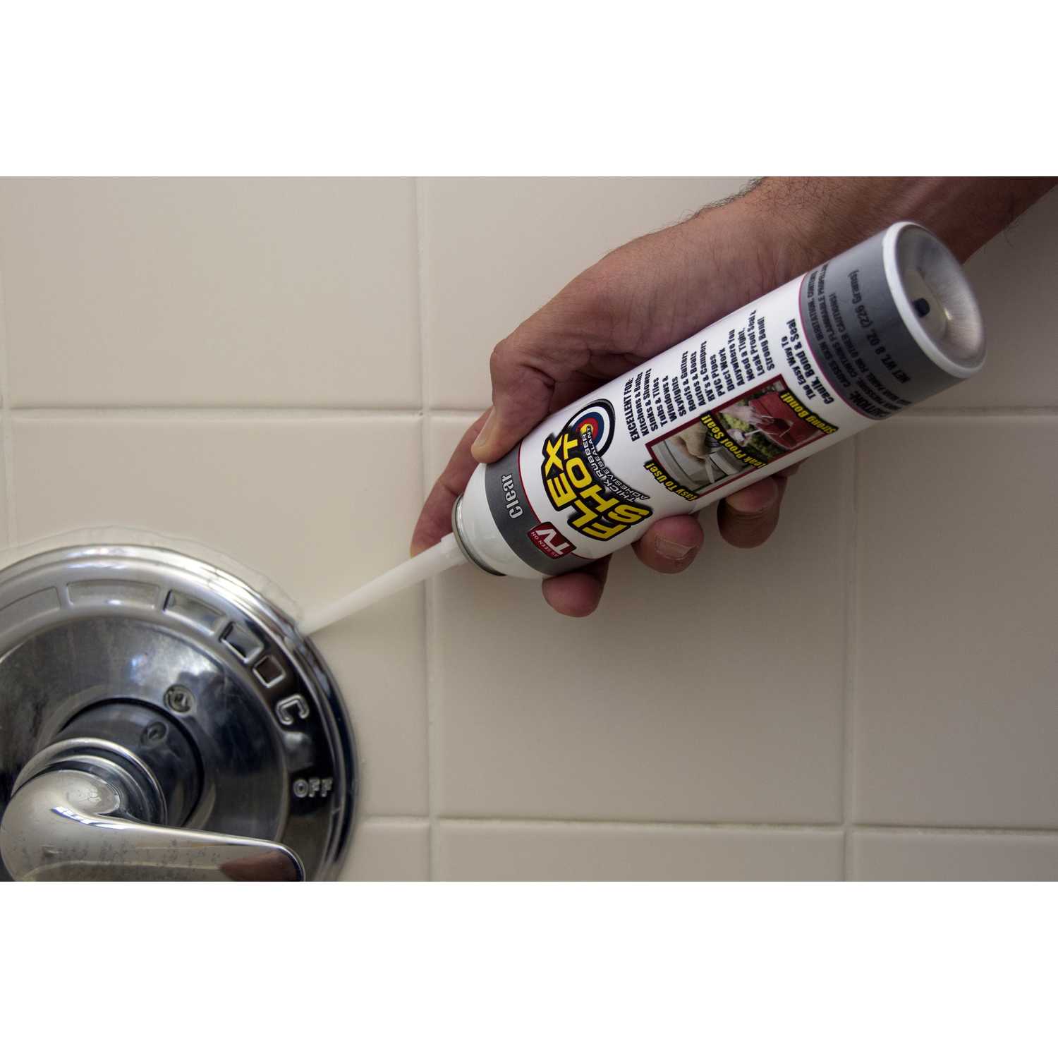 Flex Shot Clear Acrylic Rubber All Purpose Sealant 8 oz Can oz. Ace Hardware