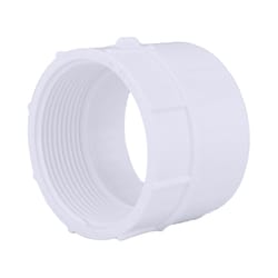 Charlotte Pipe Schedule 40 2 in. Hub X 2 in. D FPT PVC Pipe Adapter 1 pk