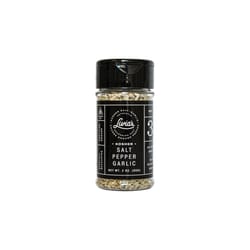 Livia's Salt,Pepper and Garlic Seasoning Salt 3 oz