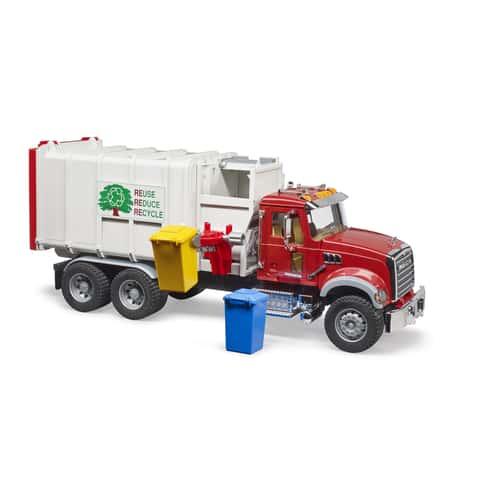 Bruder Mack Granite Garbage Truck ABS Plastic Multicolored - Ace