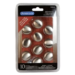 Amerock Allison Value Round Cabinet Knob 1-1/4 in. D 1-1/8 in. Satin Nickel 10 pk