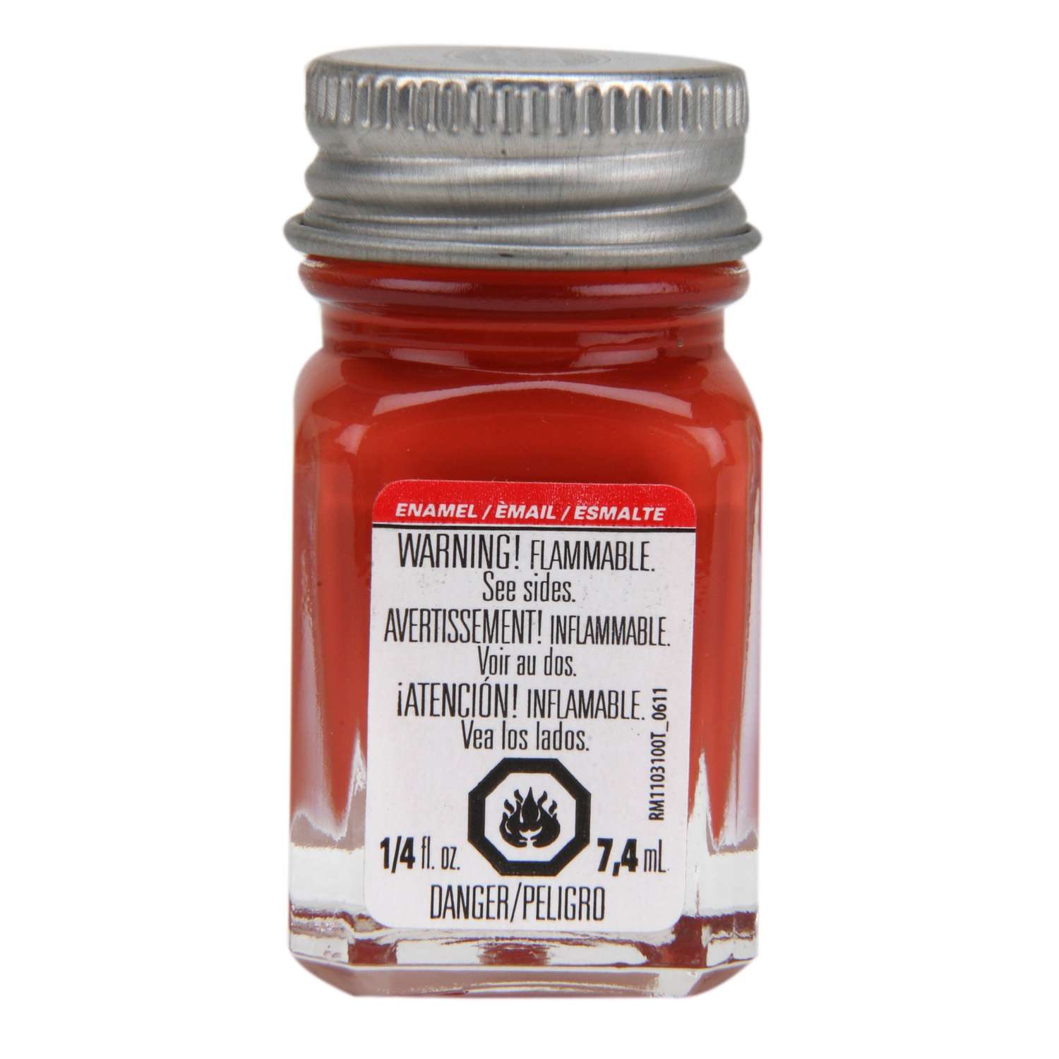 Testors Flat Grapefruit Enamel Paint 0.25 oz Ace Hardware