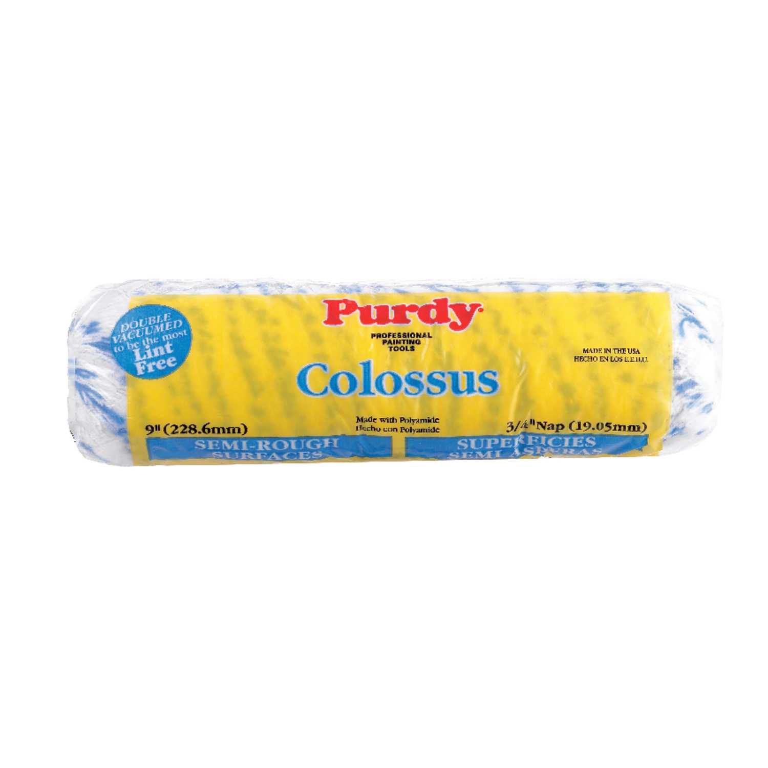 Purdy Colossus Polyamide Fabric 3/4 in. x 9 in. W Paint Roller Cover 1