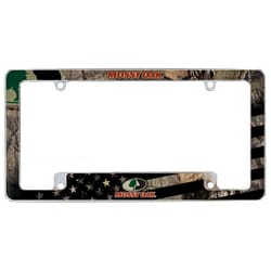 Rico Mossy Oak Camo Metal Break Up Country/American Flag License Plate Frame/Cover