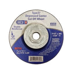 Spring Creek Products Cut-N-Weld 4.5 in. D X 5/8-11 in. Double Reinforced Metal Cut-Off Disc