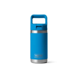 YETI Rambler 12 oz Big Wave Blue BPA Free Insulated Kids Water Bottle w/Straw