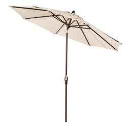 Glitzhome Elm Plus 10 ft. Tiltable Beige Patio Umbrella
