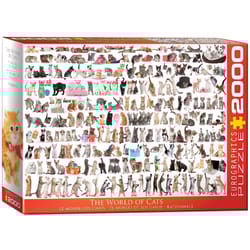 Eurographics The World of Cats Jigsaw Puzzles Multicolored 2000 pc