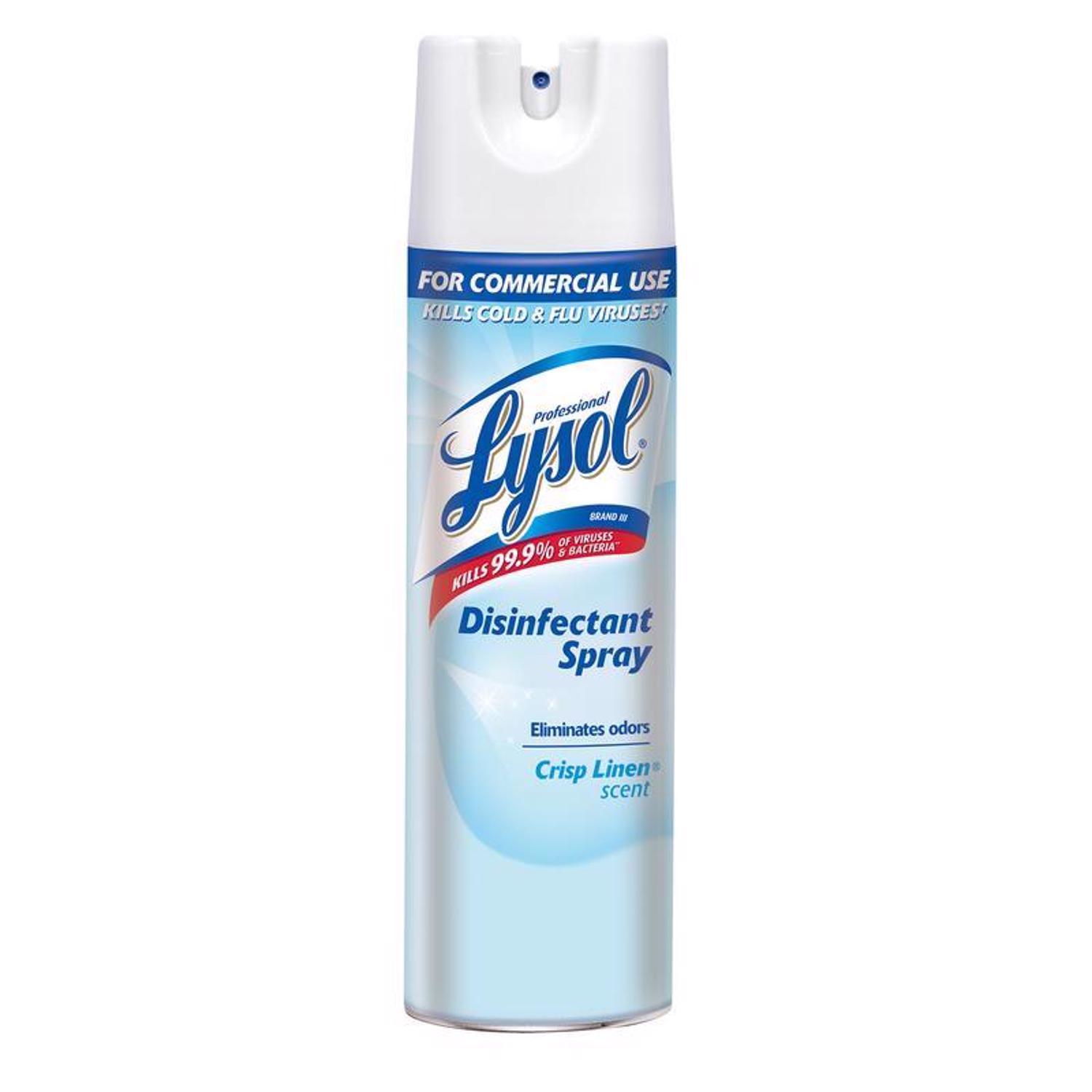 pack of 2… lysol crisp linen scent disinfectant spray 19 oz 1 pk