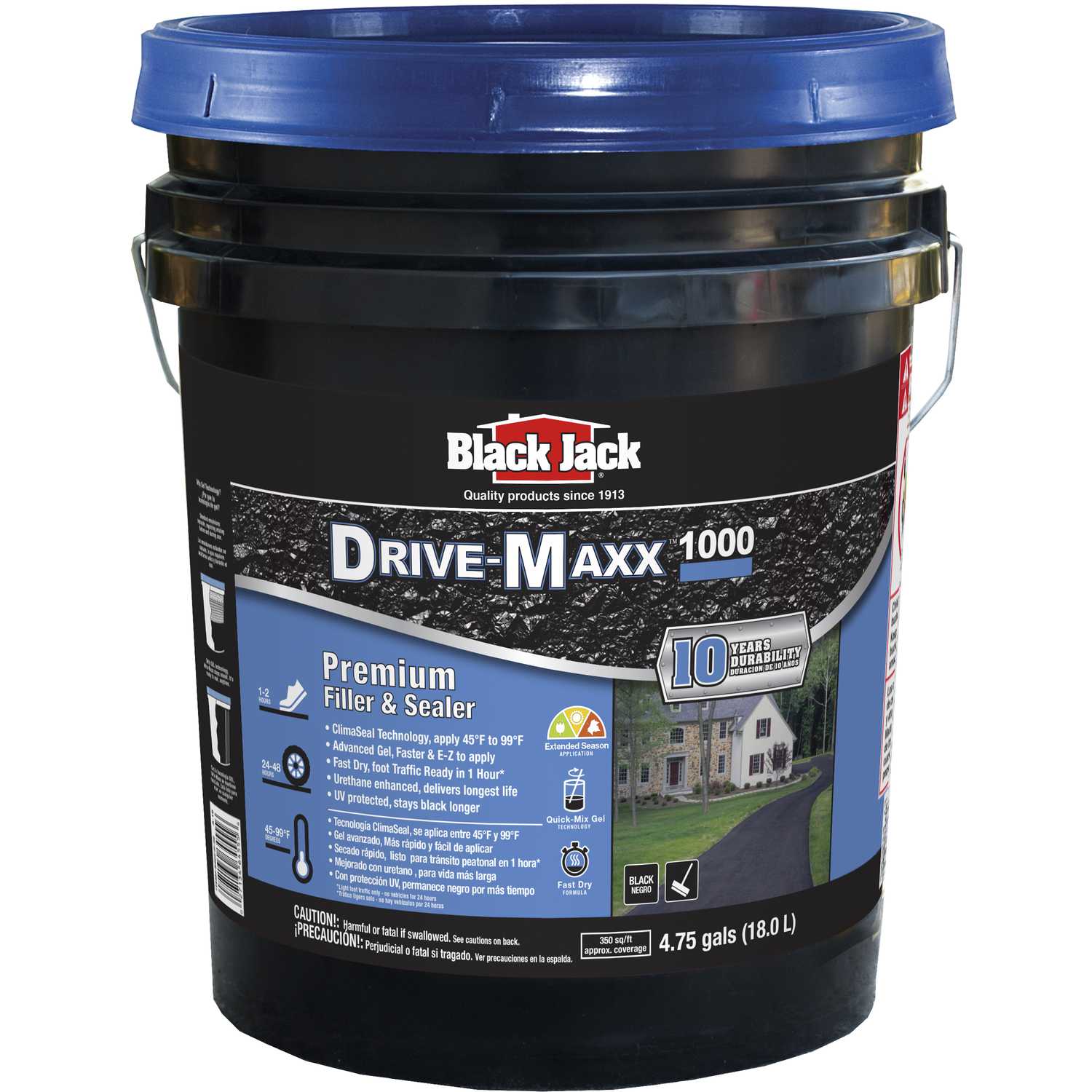 Black Jack DriveMaxx 1000 Matte Black WaterBased Rubberized Asphalt