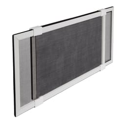 M-D BUILDING PRODUCTS White Aluminum Adjustable Screen 10 in. W X 37 in. L 1 pk