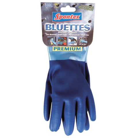 Spontex Bluettes Neoprene Cleaning Gloves M Blue 1 pk - Ace Hardware