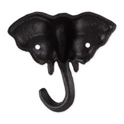 Zingz & Thingz 4.5 in. H X 2 in. W X 4.5 in. L Brown Cast Iron Wall Hook