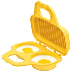 Progressive Prep Solutions Yellow Polypropylene Microwave Egg Poacher/Griller