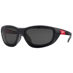 Milwaukee Anti-Fog Polarized Performance Safety Glasses with Gasket Tinted Lens Black/Red Frame 1 pc