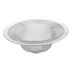 Ace 4-3/8 in. D Chrome Silver Stainless Steel Mesh Strainer