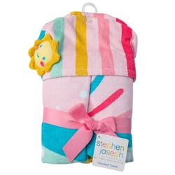 Stephen Joseph Multicolored Cotton Hooded Towel 1 pc