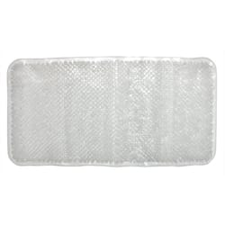 Ginsey Aqua Touch 25-1/2 in. L X 13-1/2 in. W Clear Vinyl Bath Mat