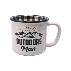 Pavilion Man Out 18 oz Light Gray BPA Free Outdoors Man Mug