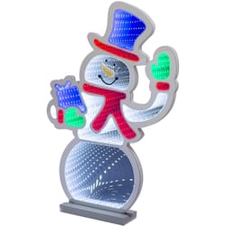 Celebrations LED Multi Snowman Animated Decor 21.65 in.